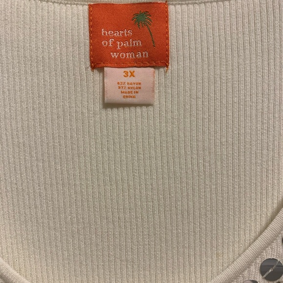 NWT Hearts of Palms Women’s 3X Embellished Tank Top Silver Sequence & Sapphire - Picture 9 of 13